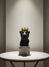 The Crowned Guardian” – Royal Leopard Head Sculpture