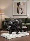 Raycraft Royal Black Elephant Sculpture
