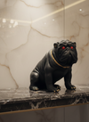 Raycraft Onyx Guardian Bulldog Sculpture