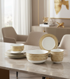 Imperial Gold Rim Dinnerware Set – Luxury Fine Dining Collection