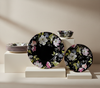Noir Botanica Luxury Floral Dinnerware Set